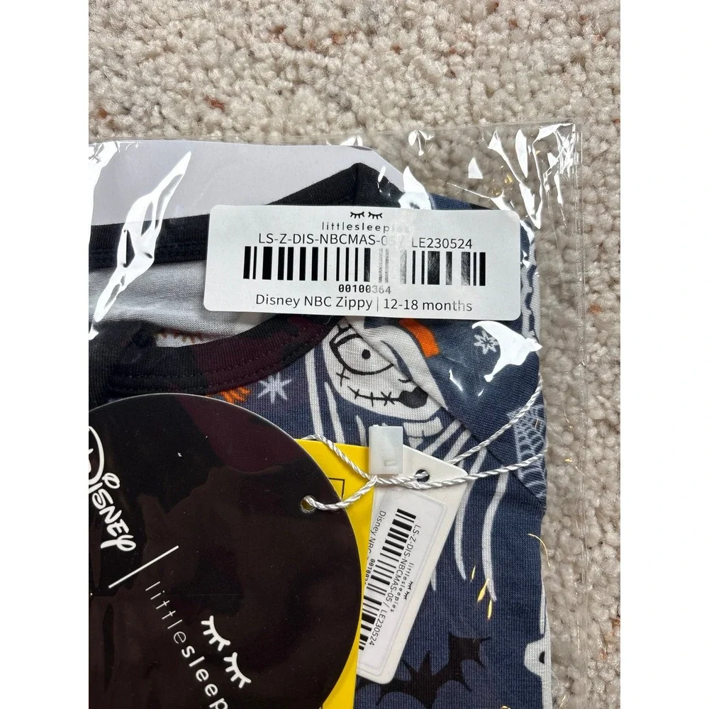Little Sleepies Zippy Kids 12-18M Navy Disney Nightmare Before Christmas Spooky